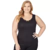 Plus Size Cuddl Duds® SofTech Venice Lace-Trim Tank -Casual Wear & Sleepwear - Cuddl Duds 1705317 Black