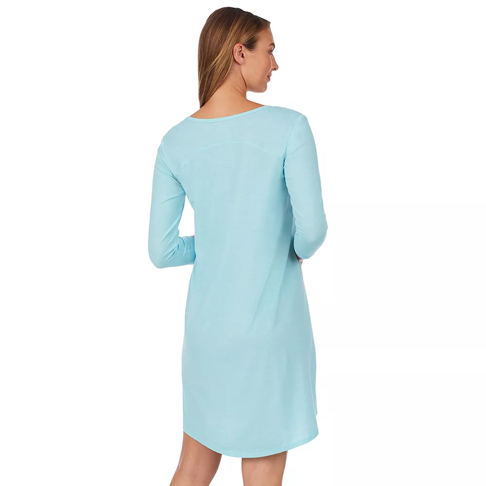 Women's Cuddl Duds® Essentials Long Sleeve Sleepshirt 4 Women's Cuddl Duds® Essentials Long Sleeve Sleepshirt - Image 2