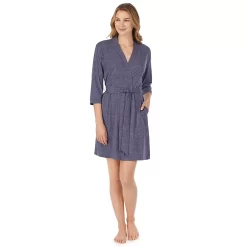 Women's Cuddl Duds® Essentials Wrap Robe -Casual Wear & Sleepwear - Cuddl Duds 3732588 ALT4