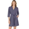 Women's Cuddl Duds® Essentials Wrap Robe -Casual Wear & Sleepwear - Cuddl Duds 3732588 Navy Heather