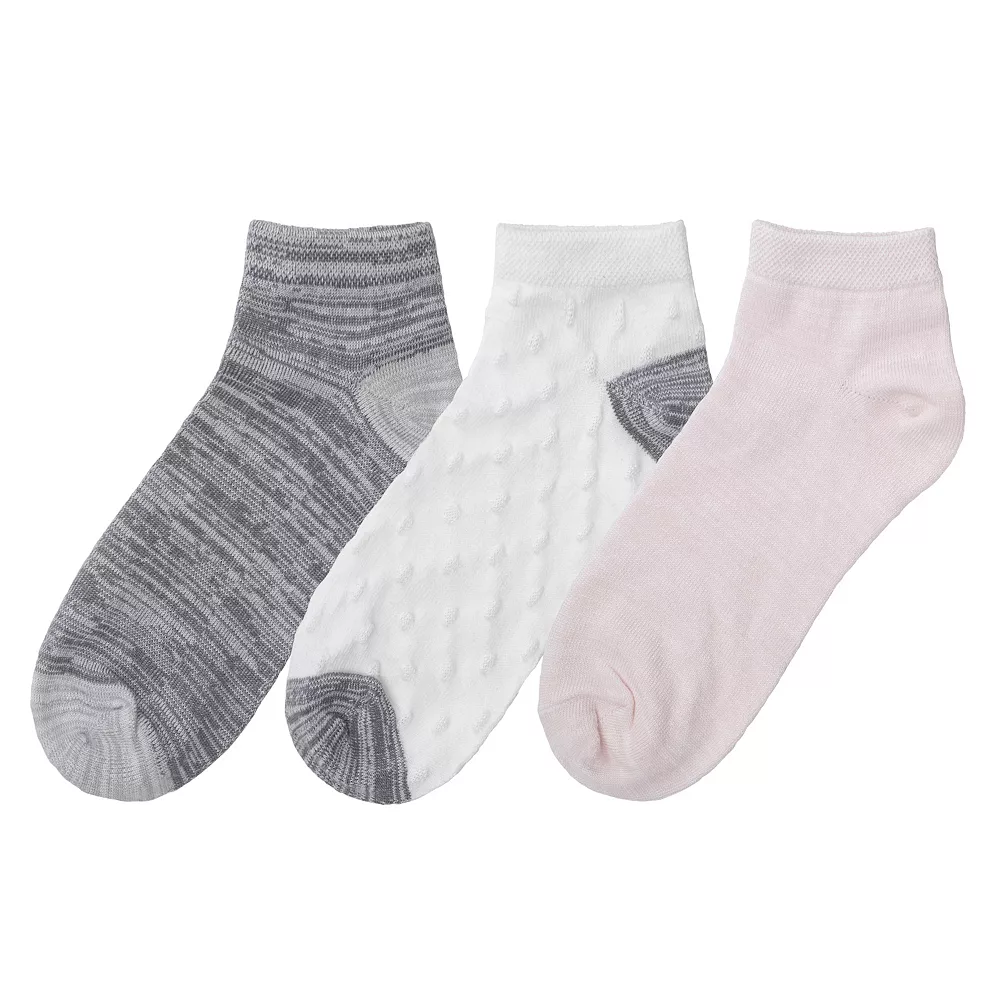 Women's Cuddl Duds® Everyday 3-Pack Low Cut Socks 8 Women's Cuddl Duds® Everyday 3-Pack Low Cut Socks - Image 6