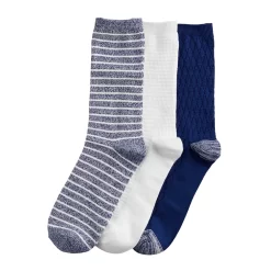 Women's Cuddl Duds® Everyday 3-pack Crew Socks -Casual Wear & Sleepwear - Cuddl Duds 4143262 ALT3