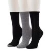 Women's Cuddl Duds® Everyday 3-pack Crew Socks -Casual Wear & Sleepwear - Cuddl Duds 4143262 Black