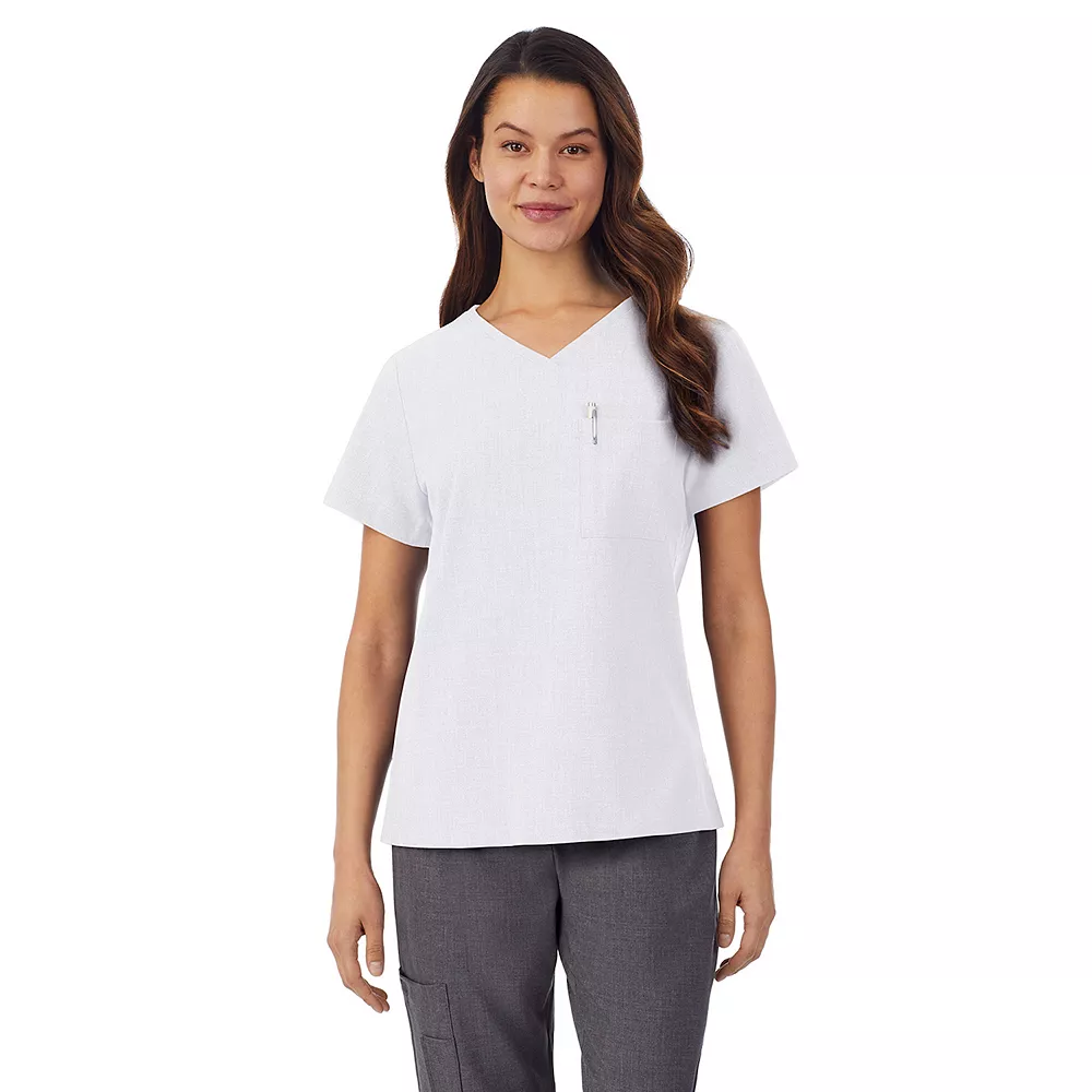Petite Cuddl Duds® Scrubs Classic V-Neck Top