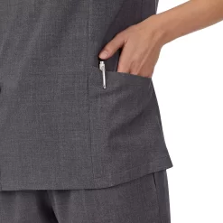 Petite Cuddl Duds® Scrubs V-Neck Top With 3 Pockets -Casual Wear & Sleepwear - Cuddl Duds 4320369 ALT2