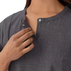 Women's Cuddl Duds® Scrubs Henley Top With 2 Pockets 8 Women's Cuddl Duds® Scrubs Henley Top With 2 Pockets -Casual Wear & Sleepwear - Cuddl Duds 4320456 ALT2