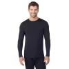 Men's Climatesmart® By Cuddl Duds Lightweight ModalCore Performance Base Layer Crew Top -Casual Wear & Sleepwear - Cuddl Duds 5027552 Black