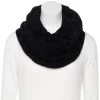 Women's Cuddl Duds® Chenille Infinity Scarf -Casual Wear & Sleepwear - Cuddl Duds 5121156 Black