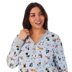 Plus Size Cuddl Duds® Henley Pajama Top And Banded Bottom Pajama Pants Sleep Set 10 Plus Size Cuddl Duds® Henley Pajama Top And Banded Bottom Pajama Pants Sleep Set -Casual Wear & Sleepwear - Cuddl Duds 5556874 ALT3