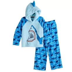 Boys 6-16 Cuddl Duds Hooded Top & Bottoms Pajama Set