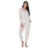 Petite Cuddl Duds® Velour Fleece V-Neck Pajama Top And Banded Bottom Pajama Pants Sleep Set -Casual Wear & Sleepwear - Cuddl Duds 5588944 Cream Nutcracker