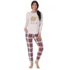 Women's Cuddl Duds 3-pc. Knit Long Sleeve Pajama Top, Banded Bottom Pajama Pants & Scrunchie Set -Casual Wear & Sleepwear - Cuddl Duds 5591782 Red Cream Plaid