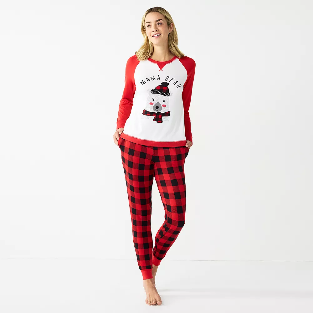 Women's Jammies For Your Families® Beary Cool "Mama Bear" Pajama Set By Cuddl Duds® 3 Women's Jammies For Your Families® Beary Cool "Mama Bear" Pajama Set By Cuddl Duds®