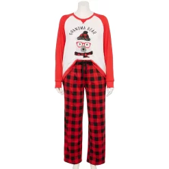 Plus Size Jammies For Your Families® Beary Cool Cozy "Grandma Bear" Pajama Set By Cuddl Duds® -Casual Wear & Sleepwear - Cuddl Duds 5601560 ALT4
