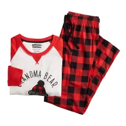 Women's Jammies For Your Families® Beary Cool "Grandma Bear" Pajama Set By Cuddl Duds® -Casual Wear & Sleepwear - Cuddl Duds 5601561 ALT5