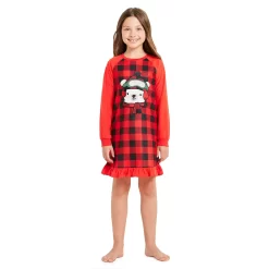 Girls 4-16 Jammies For Your Families® Beary Cool Dolly & Me Nightgown Set By Cuddl Duds® -Casual Wear & Sleepwear - Cuddl Duds 5617465 ALT2