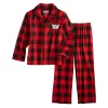 Kids 4-14 Jammies For Your Families® Beary Cool Buffalo Check Pajama Set By Cuddl Duds® -Casual Wear & Sleepwear - Cuddl Duds 5618793