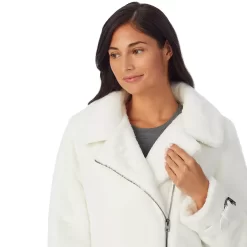 Women's Cuddl Duds Fleece Faux-Fur Moto Jacket 13 Women's Cuddl Duds Fleece Faux-Fur Moto Jacket -Casual Wear & Sleepwear - Cuddl Duds 5624948 ALT5