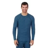 Men's Cuddl Duds® Midweight ClimateSport Performance Baselayer Crew Top 1 Men's Cuddl Duds® Midweight ClimateSport Performance Baselayer Crew Top -Casual Wear & Sleepwear - Cuddl Duds 5647776 Black Blue Stripe