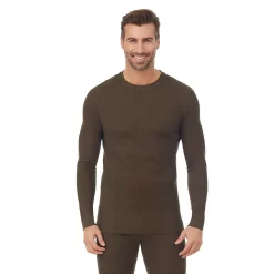 Men's Cuddl Duds® Midweight Waffle Thermal Performance Baselayer Crew Top