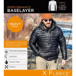 Men's Cuddl Duds® Heavyweight X Fleece Performance Baselayer Crew Top -Casual Wear & Sleepwear - Cuddl Duds 5647785 ALT99