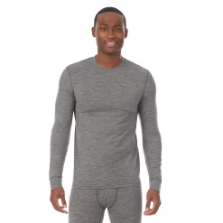 Men's Cuddl Duds® Lightweight WoolCore Performance Baselayer Crew Top