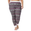 Plus Size Cuddl Duds® Stretch Thermal Leggings -Casual Wear & Sleepwear - Cuddl Duds 5667762 Grey Multi Fairisle