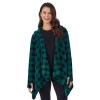 Women's Cuddl Duds® Fleecewear With Stretch Long Sleeve Hooded Wrap -Casual Wear & Sleepwear - Cuddl Duds 5668398 Viridian Buffalo