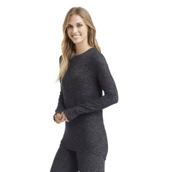 Women's Cuddl Duds® Soft Knit Long Sleeve Crewneck Top -Casual Wear & Sleepwear - Cuddl Duds 5668718 ALT2