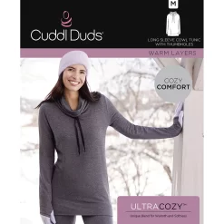 Women's Cuddl Duds® Ultra Cozy Long Sleeve Cowlneck Tunic Top -Casual Wear & Sleepwear - Cuddl Duds 5669135 ALT98