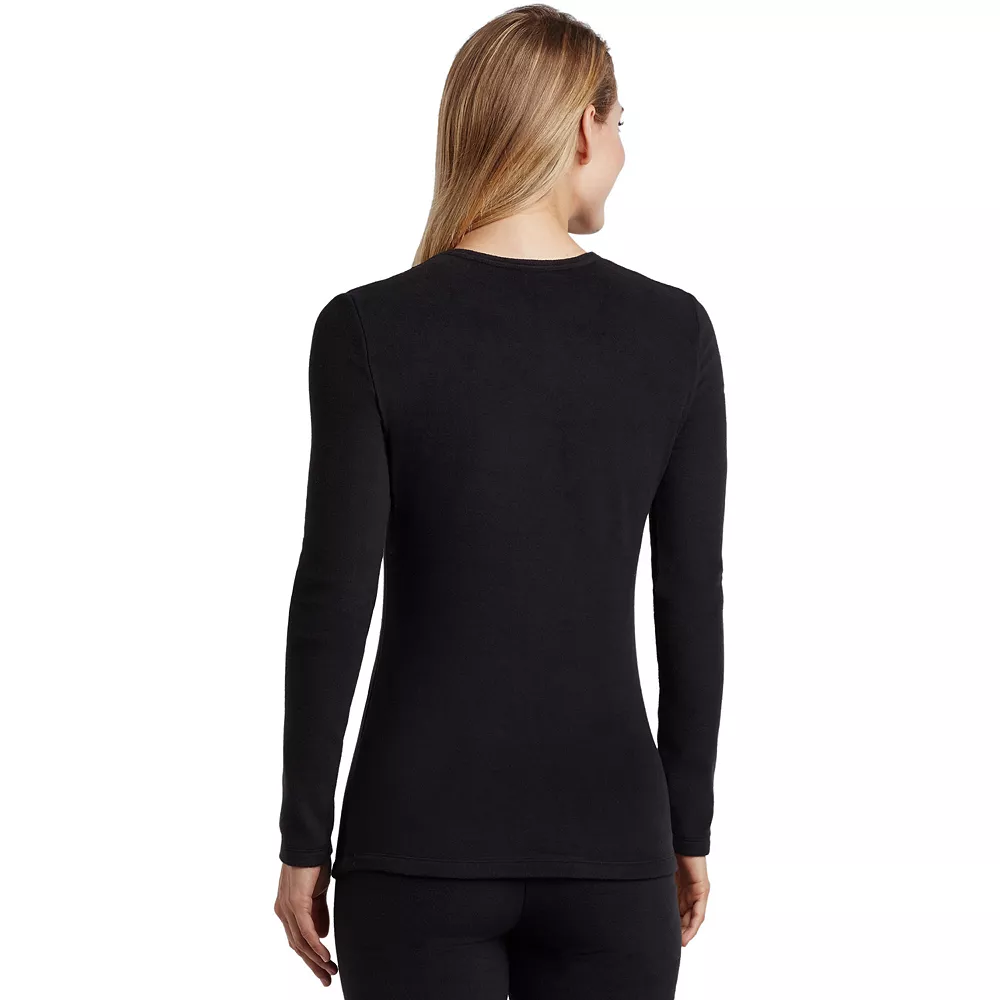 Women's Cuddl Duds® Fleecewear With Stretch Long Sleeve Crewneck Top 4 Women's Cuddl Duds® Fleecewear With Stretch Long Sleeve Crewneck Top - Image 2