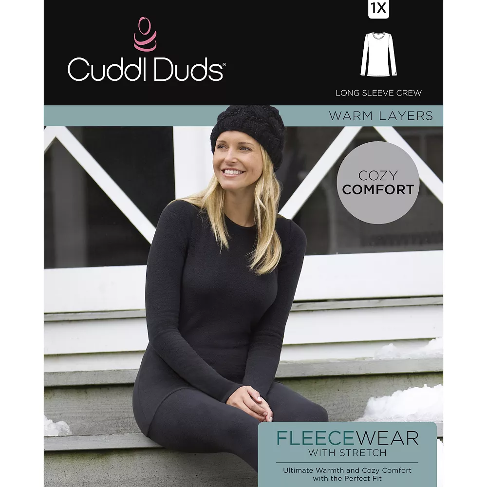 Women's Cuddl Duds® Fleecewear With Stretch Long Sleeve Crewneck Top 6 Women's Cuddl Duds® Fleecewear With Stretch Long Sleeve Crewneck Top - Image 4