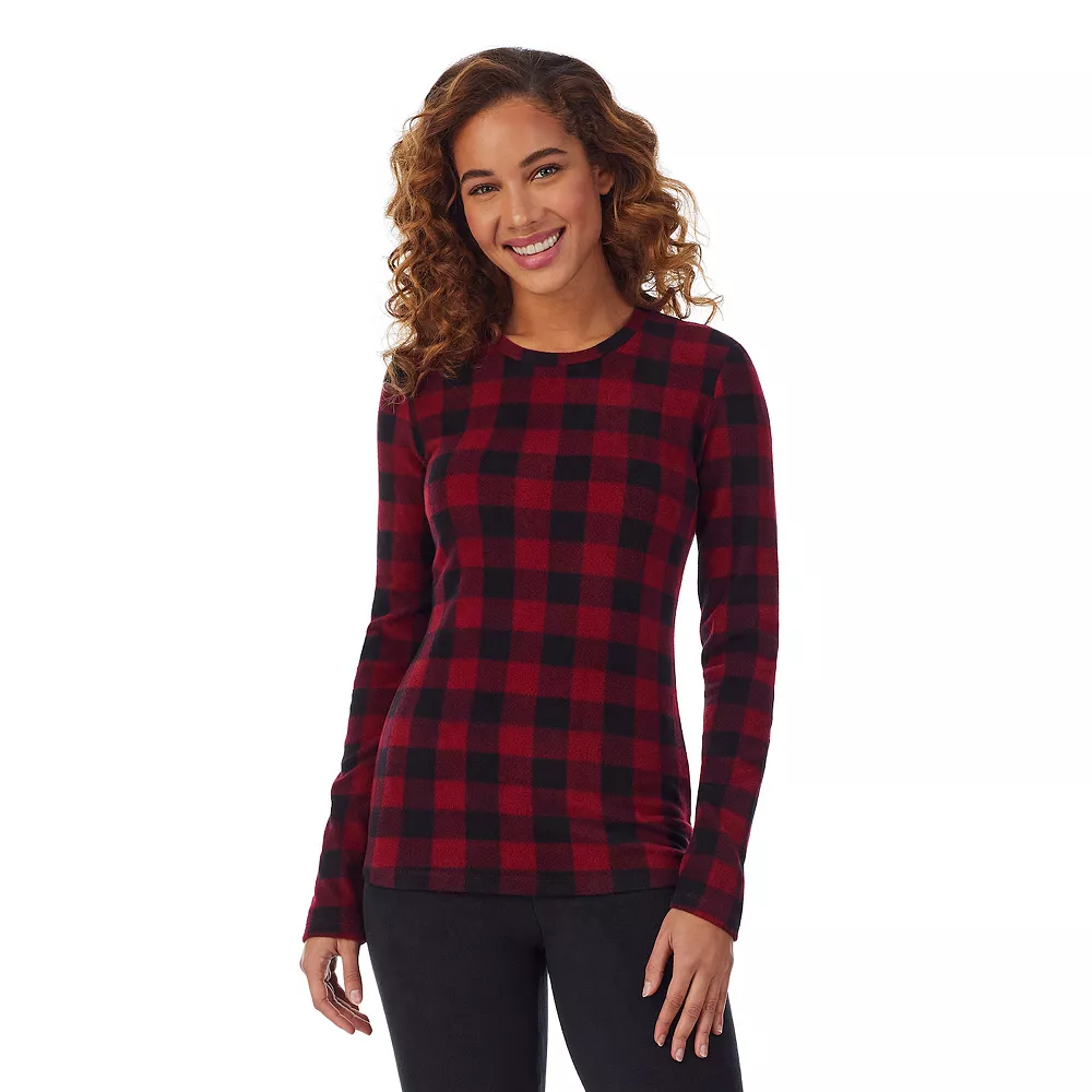 Women's Cuddl Duds® Fleecewear With Stretch Long Sleeve Crewneck Top 3 Women's Cuddl Duds® Fleecewear With Stretch Long Sleeve Crewneck Top