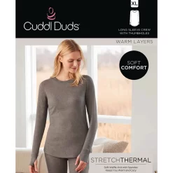 Women's Cuddl Duds® Long Sleeve Crewneck Stretch Thermal Top 12 Women's Cuddl Duds® Long Sleeve Crewneck Stretch Thermal Top -Casual Wear & Sleepwear - Cuddl Duds 5673066 ALT98