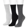 Women's Cuddl Duds® 3 Pack Checkerboard Texture Rib Crew Socks 1 Women's Cuddl Duds® 3 Pack Checkerboard Texture Rib Crew Socks -Casual Wear & Sleepwear - Cuddl Duds 5725473