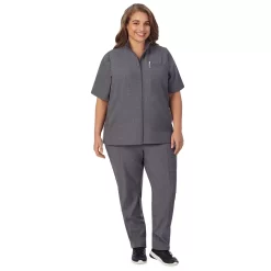 Plus Size Cuddl Duds® Scrubs 5-Pocket Lined Vest -Casual Wear & Sleepwear - Cuddl Duds 5737163 ALT5