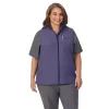 Plus Size Cuddl Duds® Scrubs 5-Pocket Lined Vest -Casual Wear & Sleepwear - Cuddl Duds 5737163 Navy Heather