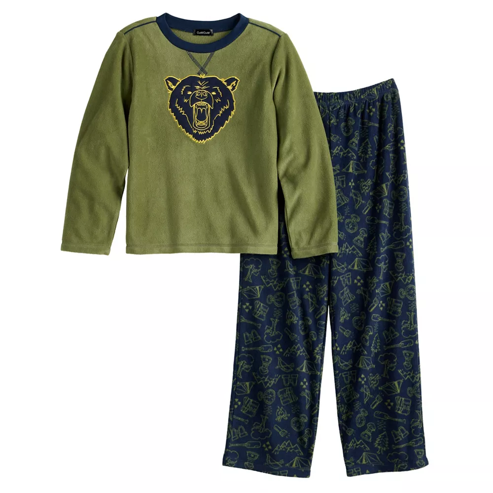 Boys 6-16 Cuddl Duds Top & Bottoms Fleece Top & Bottoms Pajama Set 3 Boys 6-16 Cuddl Duds Top & Bottoms Fleece Top & Bottoms Pajama Set