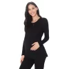 Maternity Cuddl Duds® Softwear With Stretch Wrap Front Top -Casual Wear & Sleepwear - Cuddl Duds 5764834 Black