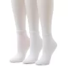 Women's Cuddl Duds® Everyday 3-Pack Ankle Socks -Casual Wear & Sleepwear - Cuddl Duds 5831663 White
