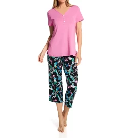 Cuddl Duds Short Sleeve Cropped PJ Set 8712881