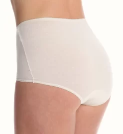 Cuddl Duds Lorraine Cotton Full Brief With Picot Trim Panty LR101 -Casual Wear & Sleepwear - Cuddl Duds cuddl duds cudd01 lr101 bs