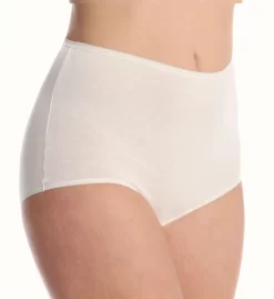 Cuddl Duds Lorraine Cotton Full Brief With Picot Trim Panty LR101