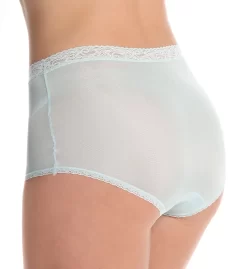 Cuddl Duds Lorraine Nylon Full Brief With Lace Trim Panty LR102 -Casual Wear & Sleepwear - Cuddl Duds cuddl duds cudd01 lr102 bs