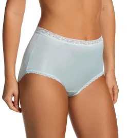 Cuddl Duds Lorraine Lace Trim Nylon Full Brief Panty - 3-Pack LR102P3